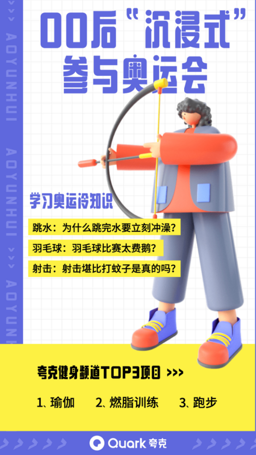 做神情包、练瑜伽、学冷常识 00后正在夸克APP里花式追奥运(图1)